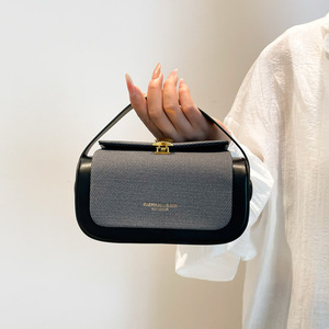 PLAYMAX Sac bandoulière rétro de luxe haut de gamme en PU imperméable Printemps-Été 2026 Nouvelle collection tendance avec deux sangles et fermeture éclair, portable pour le voyage - Product Image 4