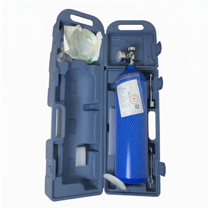 Cilindro de Oxígeno Médico Portátil de 2L 4L, Tanque de Gas Azul de Acero sin Costuras Pequeño para Hospital - Product Image 3