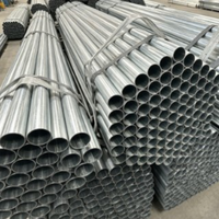 Tuyau en acier au carbone rond soudé ERW galvanisé, norme ASTM, pour clôture de serre et utilisation en construction