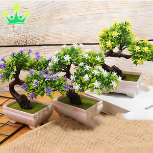 Mini albero Bonsai artificiale <span class=keywords><strong>di</strong></span> pino per interni ed esterni decorazione <span class=keywords><strong>di</strong></span> piante <span class=keywords><strong>di</strong></span> simulazione <span class=keywords><strong>di</strong></span> saluto - Product Image 5