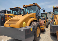 Modèle professionnel XS113E de rouleau de route de 10 tonnes, machines de construction résistantes avec la basse consommation de carburant
