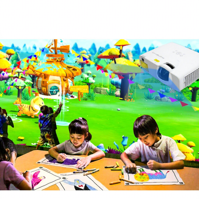 Interactive Painting Touch Table Game Wall Projection Projector With System Software Table 3d Projection Mapping