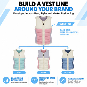 Gilet d'impact OEM pour femme, personnalisé, léger, avec rembourrage en mousse pour le <span class=keywords><strong>wakeboard</strong></span>, la conduite sur <span class=keywords><strong>câble</strong></span> et les sports nautiques actifs - Product Image 3