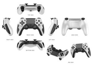 带涡轮按钮的无线游戏手柄 - 混色 适用于 <span class=keywords><strong>Ps4</strong></span> 游戏机控制器 OEM 游戏控制器 适用于 <span class=keywords><strong>Ps4</strong></span> - Product Image 2