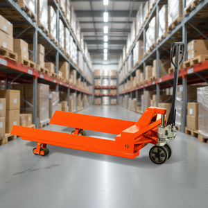 Chariot à palettes hydraulique robuste, équipement de manutention pour entrepôt, usine, chargement, déchargement, usage industriel - Product Image 4