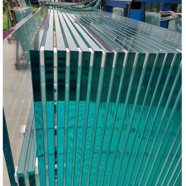 Wholesale Large Size High Strength Architectural Tempered Glass Panels for Exterior Staircase Hotel Building Construction
