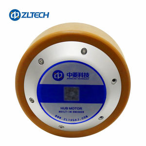 ISO9001 Zltech มอเตอร์ล้อยาง DC แบบไม่มีแปรงถ่าน, มอเตอร์ดุมล้อพร้อมตัวเข้ารหัส4096สายสำหรับหุ่นยนต์รับน้ำหนักได้200กก. 10N 48V 500W 6.5นิ้ว - Product Image 2