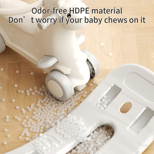 बच्चों के लिए अल्का ट्रामपोलिन रॉकिंग बच्चों के लिए लक्जरी कार्टून प्लास्टिक पशु खिलौना बच्चे पहियों के साथ वॉकर - Product Image 4