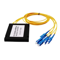ABS Box FTTH 1x8 1x16 1x32 Passive Fiber Optical PLC Splitter with SC APC Connector