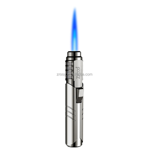 Encendedor de cocina de llama ajustable, soplete de cocina de butano recargable para Creme Brulee, bloqueo de seguridad para uso de cigarrillos - Product Image 1