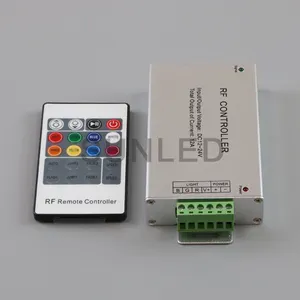 Controlador de barra de luz LED RGB de 12V-24V Control remoto de 24/44 teclas con botones CE RF Salida de CC de 3 canales