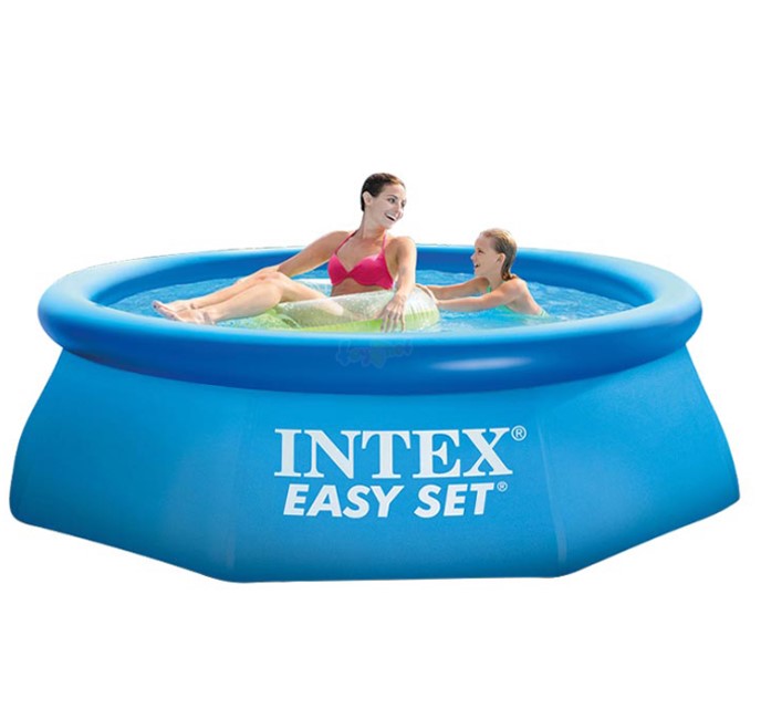 Intex 28110 8'x 30" Easy Set Inflatable Above Ground Pool Family Swimming Pool