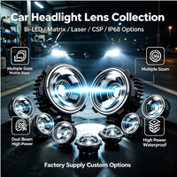 Lentille de projecteur Bi-LED Matrix 1,5 pouce, mini lentille de phare de voiture, faisceau haute intensité avec DRL pour phare antibrouillard de moto