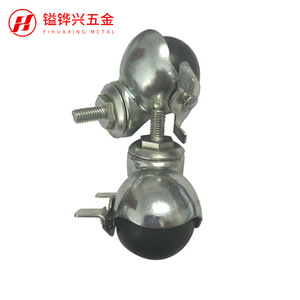 Rueda de Metal y Nylon Yihuaxing F0109 de 40 mm con Eje Roscado y Rodamiento Simple para Muebles Industriales - Product Image 3