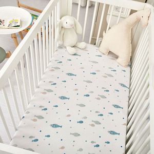<b>Muslin</b> Standard Fitted Crib Sheets 360 Mattress Wrapping No Slip Toddler Bed Sheet - Product Image 4