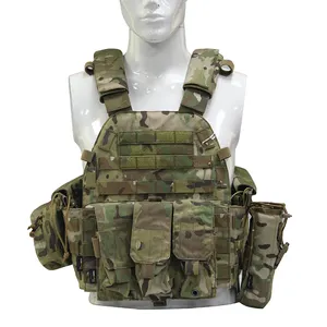 Custom Various Color Heavy duty Laser cut Molle Detachable Mag Pouches CPC Tactical Plate Carrier Vest