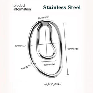 304 dispositifs de chasteté en acier inoxydable anneau de pénis masculin pince FUFU Cage à bite entraîneur masculin Cage de chasteté exercice de pénis jouets sexuels - Product Image 2