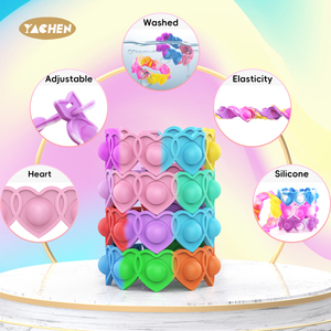 YACHEN Wearable Fidget Pulseras Push Poping Bubble Sensory Toys Stress Relief Pop Bracelet Fidget Toy - Product Image 3