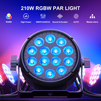 UKING 14x15w RGBW 4en1 Lumière de scène DMX512 Projecteurs PAR en aluminium DJ Disco Par Can Club de nuit Éclairage PAR pour mariage et fête
