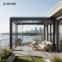 Pergola B2B OEM sur mesure en aluminium à toit à persiennes pour les constructeurs et les entrepreneurs, idéale pour les resorts et les jardins, pare-vent et pare-soleil