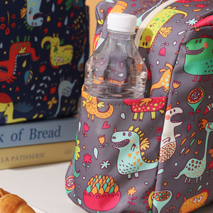 Gisen Dinosaur Lunch Bag Large Capacity Insulated Portable <b>Handbag</b> <b>For</b> Kids <b>School</b> Use - Product Image 1