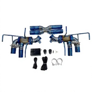 ระบบไอเสียไทเทเนียมประสิทธิภาพสูง เหมาะสำหรับ Ferrari 812 Blue พร้อมระบบควบคุมวาล์วสุญญากาศ 765760 765761 331671 764642 - Product Image 3