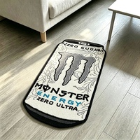 Tapis personnalisé en forme de canette Monster Energy Zero Ultra, tissé à la main, tapis fantaisie doux et moelleux pour la décoration de la maison