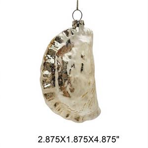 Adornos Navideños <span class=keywords><strong>de</strong></span> Cristal Soplado Hechos a Mano, con Forma <span class=keywords><strong>de</strong></span> Dumpling Horneado, Decoración Colgante para Restaurantes y Regalos - Product Image 2