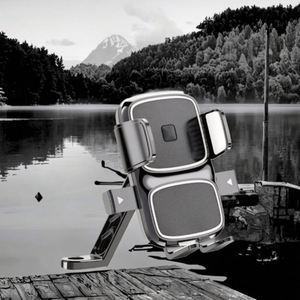 ที่ยึดโทรศัพท์กันน้ำสำหรับจักรยานกลางแจ้ง ที่วางโทรศัพท์มือถือสำหรับจักรยานเสือภูเขา มอเตอร์ไซค์ ที่จับแฮนด์ วัสดุ ABS - Product Image 3