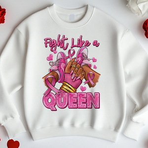 Impresión <span class=keywords><strong>de</strong></span> transferencia DTF <span class=keywords><strong>de</strong></span> cáncer <span class=keywords><strong>de</strong></span> <span class=keywords><strong>mama</strong></span> Fight Like a Queen Listo para presionar para prendas Camisas Bolsas Ropa - Product Image 4