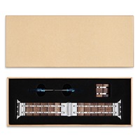 Bracelet de luxe en bois de chêne double et acier inoxydable avec fermoir papillon pour montre toutes séries Ultra 2/10/9/8/7/6/SE
