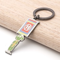 Porte-clés promotionnel d'usine en gros avec imitation émail dur