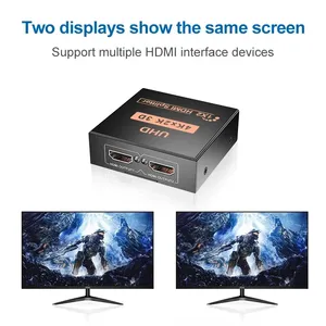 Répartiteur <span class=keywords><strong>HDMI</strong></span> 4K 1 entrée 4 sorties, Distributeur vidéo <span class=keywords><strong>HDMI</strong></span> 1x2 1x4, Répartiteur 1 entrée 2 sorties 1080P pour HDTV PC Ordinateur portable TV - Product Image 3