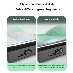 Strumento di rimozione dei peli per animali domestici per cani e gatti, efficace spazzola di <span class=keywords><strong>Deshedding</strong></span> con Base autopulente, articoli per la toelettatura degli animali domestici all'ingrosso - Product Image 2