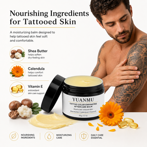 Crème Hydratante Quotidienne pour Tatouages : Rehausseur de Couleur, Ravive les Vieilles Marques, Hydrate les Nouvelles, Baume Éclaircissant Après-<span class=keywords><strong>Tatouage</strong></span> - Product Image 3