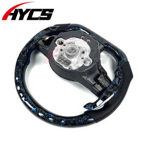 Volant sport haut de gamme personnalisé en fibre de carbone forgée avec LED pour Volkswagen VW <span class=keywords><strong>Golf</strong></span> 6 7 6R <span class=keywords><strong>7R</strong></span> MK6 MK7 MK7.5 <span class=keywords><strong>GTI</strong></span> Jetta Passat CC - Product Image 6