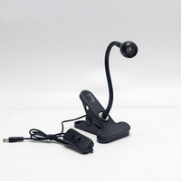 Simple Style Flexible 1W Projecteur Lecture Romm Pince Lampe De Chevet Clip Étude Chambre LED Clip Lampe on Off Interrupteur Veilleuse