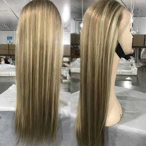 New Design 613 with #27 Color Highlight <strong>Wig</strong> SDD Raw Indian <strong>Hair</strong> 300% Density 13x4 13x6 Straight <strong>Wigs</strong> <strong>Human</strong> <strong>Hair</strong> Lace Front - Product Image 2