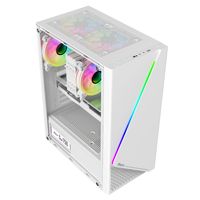Kit d'ordinateur de bureau gaming ZeroMaster 157 mm avec refroidisseur liquide CPU, tour complète, boîtier en alliage d'aluminium, ventilateur, compatible M-ATX/ITX SSD/HDD