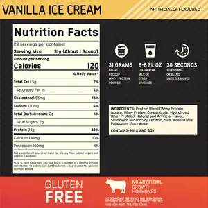 OEM Private Label Vanilla Ice Cream Sabor Whey Protein Pó isolado Bodybuilding Sport Nutrition Supplement Whey