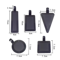 Plateau rond en plastique jetable de haute qualité pour restaurant haut de gamme, multicolores, pour gâteaux et mousses, avec sac OPP