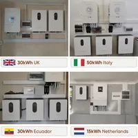 Batteries au lithium-ion Sunark 48V 200Ah 51.2V 5Kwh 10Kwh 15Kwh 16Kwh Lifepo4 Batterie solaire Entrepôt UE