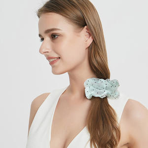 Coreano Plaid Polka Dot <span class=keywords><strong>intestino</strong></span> grueso señoras pelo Ligas Para <span class=keywords><strong>El</strong></span> Cabello malla gasa Color pelo cuerda lindo Organza Scrunchies - Product Image 2