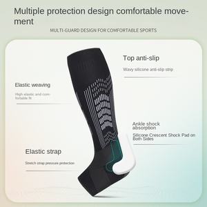 Manchons <span class=keywords><strong>de</strong></span> compression réglables pour mollets avec ceinture, pour le football, l'alpinisme, la course à pied, le cyclisme et le basketball - Product Image 2