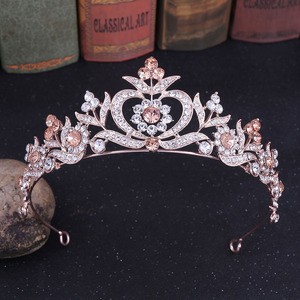 ขายร้อนLuxuryดอกไม้เจ้าหญิงมงกุฎเจ้าสาวประกวดมงกุฎTiaras Rhinestonesมงกุฎสำหรับงานแต่งงานเครื่องประดับZGH1202 - Product Image 3