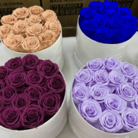 Lovebay Roses Éternelles Préservées pour Noël Fête des Mères, Véritables Roses Cadeau en Boîte Fleur Immortelle Infini pour Toujours