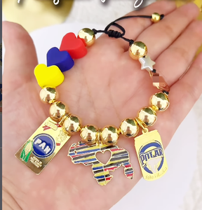 Pulsera de Moda Estilo Bohemio de Venezuela, Cadena de Cobre con Colgante de Mapa de Venezuela, Joyería de Regalo para Hombre y Mujer - Product Image 4