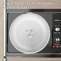Nouveau Type de plat en borosilicate rond de chaleur en gros plat plat vaisselle plaque de verre transparent