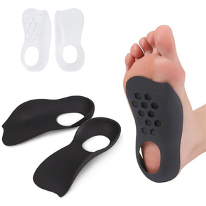 Emi-soletta ortopedica nera <span class=keywords><strong>per</strong></span> <span class=keywords><strong>piede</strong></span> <span class=keywords><strong>piatto</strong></span> e fascite plantare supporto <span class=keywords><strong>per</strong></span> arco emipad posizionamento all'interno della soletta - Product Image 1