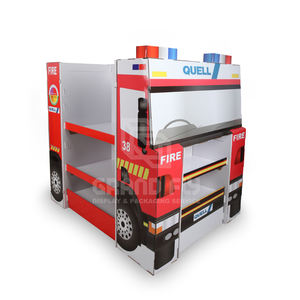 ที่กำหนดเองซูเปอร์มาร์เก็ตรถบัสลูกฟูกรถไฟรูปร่างกระดาษแข็งแท่นวางจอแสดงผล<span class=keywords><strong>3</strong></span>ชั้นสำหรับถ้วยสูญญากาศ - Product Image 1